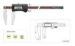 0mm - 200mm Steel Electronic Digital Caliper With Nib Style Jaws