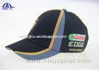 Multi-Panel 100% Polyester Embroidered Baseball Caps , Custom Fitted Baseball Cap