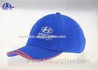 Polyester Embroidery 6 Panel Sandwich Racing Baseball Cap , Custom Baseball Hats