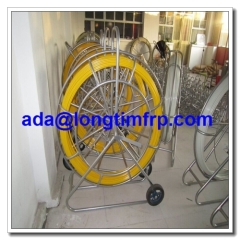 fiberglass duct rodder with wheel