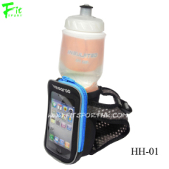 Neoprene Hydration Belt with Phone Pouch and Water Bottle Holder