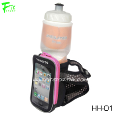 Neoprene Hydration Belt with Phone Pouch and Water Bottle Holder