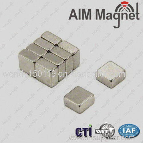 cheap neodymium magnet block Nicuni plated N52