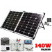 140W folded solar panel kit
