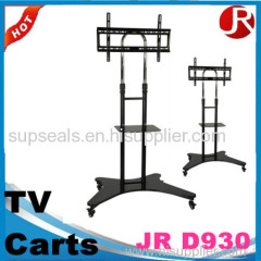 Movable LCD TV cart with wheels