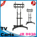 Movable LCD TV cart with wheels