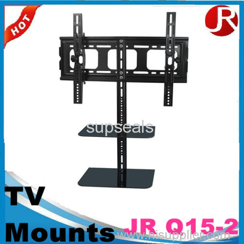 32-65 inch modern tv stand black glass tv table
