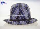 Customized Adult Lattice Printed Bucket Hats with 100% Polyester Fabric