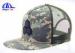 OEM 55% Cotton Camo 45% Polyester Mesh Trucker Hats , Fashion Baseball Cap