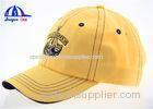 General Men's and Women's Wash Baseball Cap / Outdoor Sports Hats Yellow