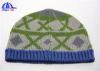 Embroidered Hockey Knitted Beanie Hats / Adult fold up beanies for men