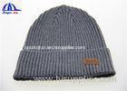 Cool Boys Customable Winter Beanie Hat Nice Knitted Hats with Fold Edge