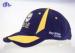 Breathable 100% Polyester Woven Racing Baseball Caps With Flat Embroidery Logo