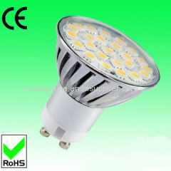 4.5W GU10 aluminium spotlight lamp 24pcs 5050SMD LED