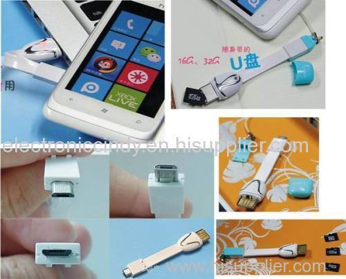 Fashion multifunctional smart usb cable