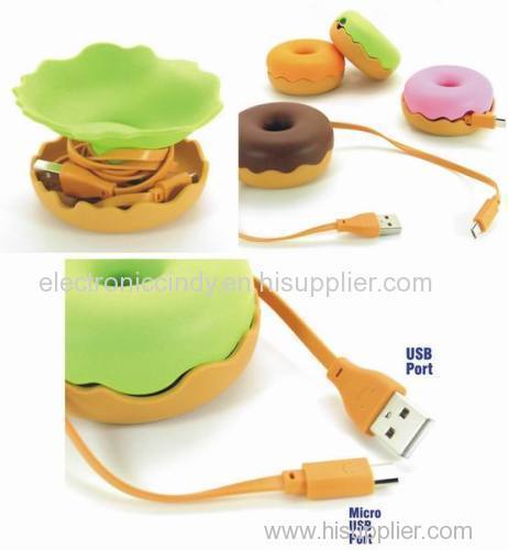 Donuts usb data cable