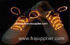 Yellow Orange Round Neon LED Glowing Shoelaces For Concert Size 820 * 2.8mm