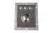 IP65 dynamic vandal proof stainless steel industrial trackball with washable strackball module