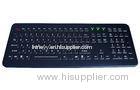 IP68 rated 106keys Silicone Industrial Keyboard with FN keys , Desktop