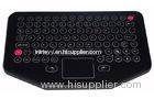 IP68 dynamic Black Industrial Membrane Keyboard with touchpad