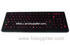 Black Titanium Ultrathin Illuminated USB Keyboard For Industrial Kiosk