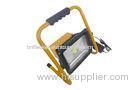 Yellow 10W 20W 30W 50W Portable LED Floodlight Outdoor With Li-on Battery 5200mA