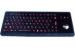 black panel mounting illuminated USB keyboard with trackball FN keys