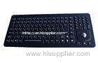 OEM water proof illuminated USB keyboard with optical trackball