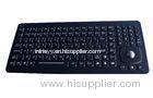 OEM water proof illuminated USB keyboard with optical trackball