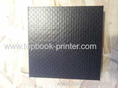 unique leather textured surface design sponge or cardboard insert DVD packaing box printer