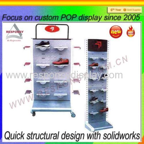 2015 Hot Sale Retail Store/Supermarket Shoe Display Rack