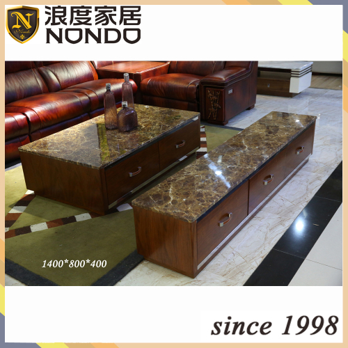 European style coffee table with marble top CJM055