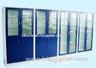Glass door Full Steel Laboratory Pharmacy Medicine Cabinet With Epoxy Resin Coating