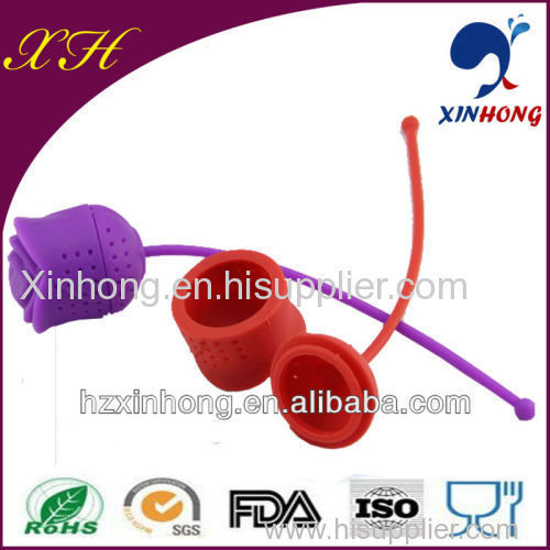 rose shape silicone tea infuser