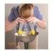 School Lab Portable Vertical Stainless Steel Eye Washer With Hand Placement