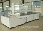 All Wood Corrosion Resistance Lab Island Bench Chemistry Lab Furniture