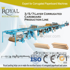 model 3-Layer Corrugated Paperboard production Line