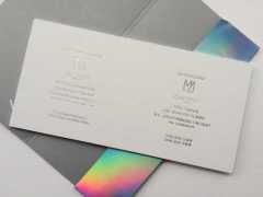 Custom art paper&cardboard company party invitation card design or printing online