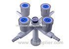 chemical resistant Deck Mounted Lab Fittings with Quadruple Outlet