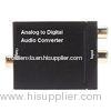 Black TV Analog to Digital Converter box 48 KHz With Optical Fiber and Coaxial cables