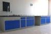 All Steel Acid / Alkali Resistance Laboratory Wall Bench With Sink / Faucet