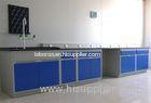 All Steel Acid / Alkali Resistance Laboratory Wall Bench With Sink / Faucet