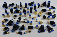 snap connector nipple 4-way cross pipe fitting one touch quick connectors push fit fittings