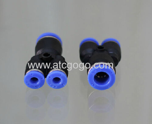 3 way hose connector tee pipe fitting lateral y pipe connectors 6mm 8mm gas fittings