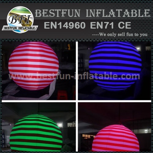 Inflatable balloon decoration with LED lights