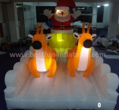 Led lighting inflatable christmas party decor