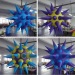 Inflatable led shinning star balloon