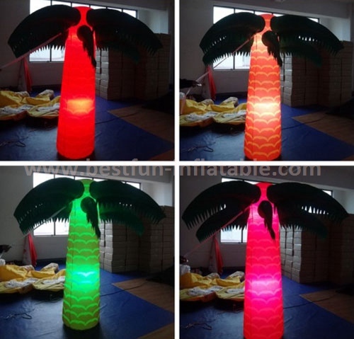 Color Changeable Inflatable Palm Tree