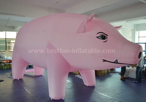 Cute advertising inflatable pig cartoon