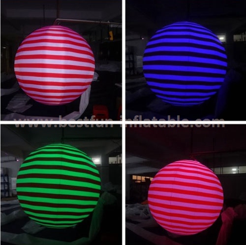 Inflatable balloon decoration with LED lights